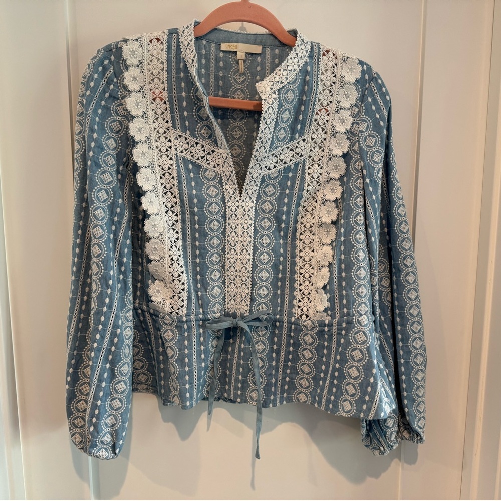 Maje Laviata Top with Contrasting Trims - Sz 1
